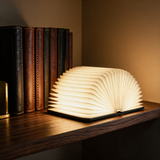 Lumibook Foldable Table Lamp — bookshelf lifestyle