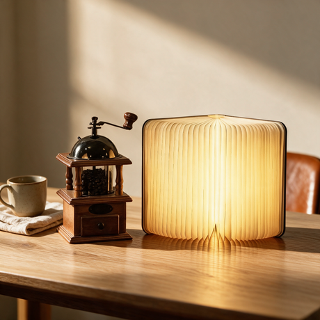 Lumibook Foldable Table Lamp — desk lifestyle