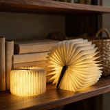 Lumibook Foldable Table Lamp — folded lifestyle