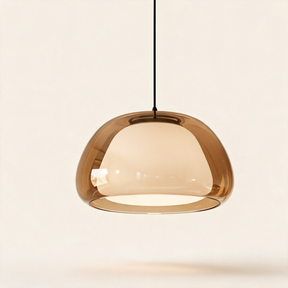 Amber Glass Pendant Light — Bright Amber main