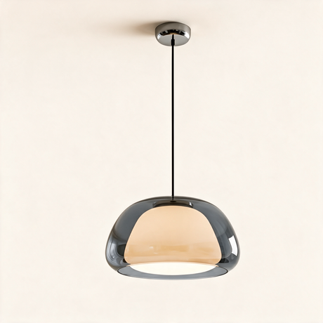 Amber Glass Pendant Light — Smoky Grey main