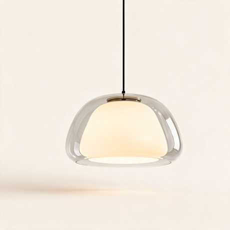 Amber Glass Pendant Light — Transparent Pure main