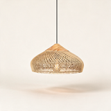 Java Rattan Pendant Light — Natural wood Natural rattan main Model B