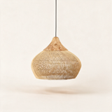 Java Rattan Pendant Light — Natural wood Natural rattan main Model C
