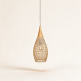 Java Rattan Pendant Light — Natural wood Natural rattan main Model D