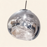 Magma Glass Pendant Light — Silver hero