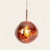 Magma Glass Pendant Light — Wine Red hero