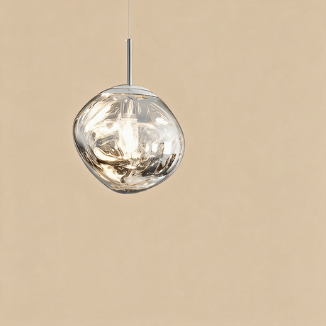Magma Glass Cluster Pendant — Silver 15-inch hero