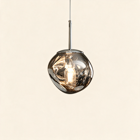 Magma Glass Cluster Pendant — Smoke Gray 11-inch hero