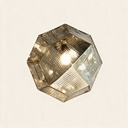 Aurora Geometric Pendant Light — Silver hero