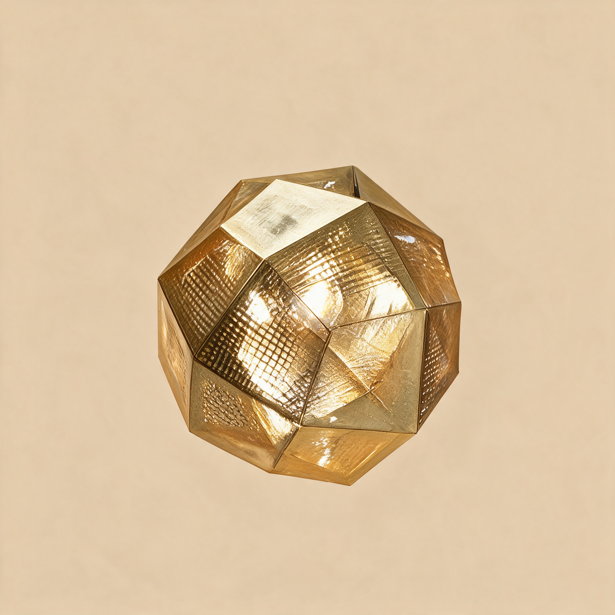 Aurora Geometric Pendant Light — Gold hero