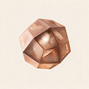 Aurora Geometric Pendant Light — Rose Gold hero