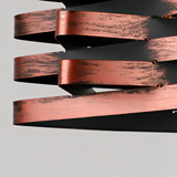 Twist Ribbon Pendant Light — copper strand detail