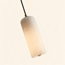 Alabaster Capsule Pendant Light — single-head hero