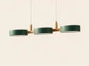 Beam Linear Pendant Light — solid Green hero