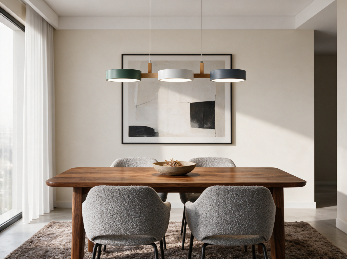 Beam Linear Pendant Light — dining room lifestyle