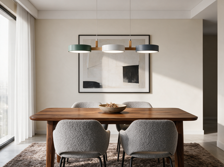Beam Linear Pendant Light — dining room lifestyle