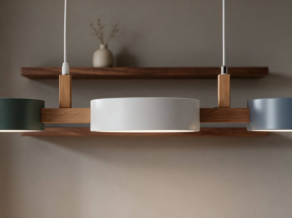 Beam Linear Pendant Light — wall shelf lifestyle