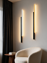 Vertical Strip Wall Sconce - lifestyle image in living room
