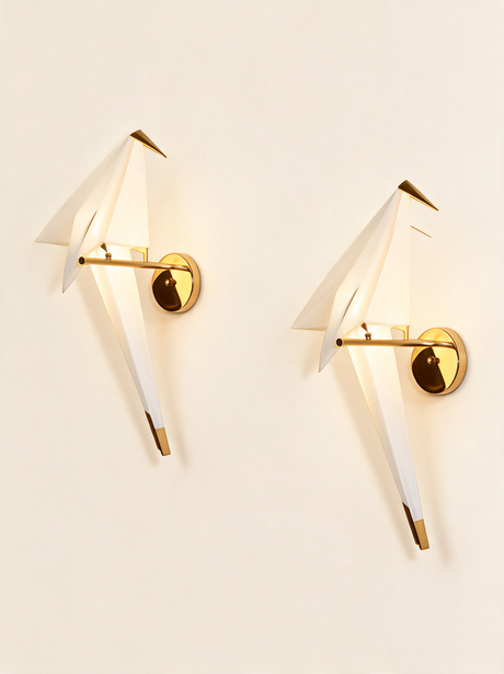 Origami Crane Accent Light - hero product shot (wall lamp)