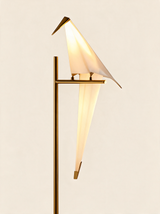Origami Crane Accent Light - hero product shot (single-head floor lamp)