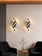 Spiral Wall Sconce - lifestyle image in living room