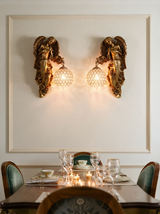 Seraphina Crystal Wall Sconce - lifestyle image in dining room