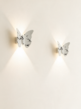 Aurelia Silhouette Wall Sconce - hero product shot (butterfly, black white)