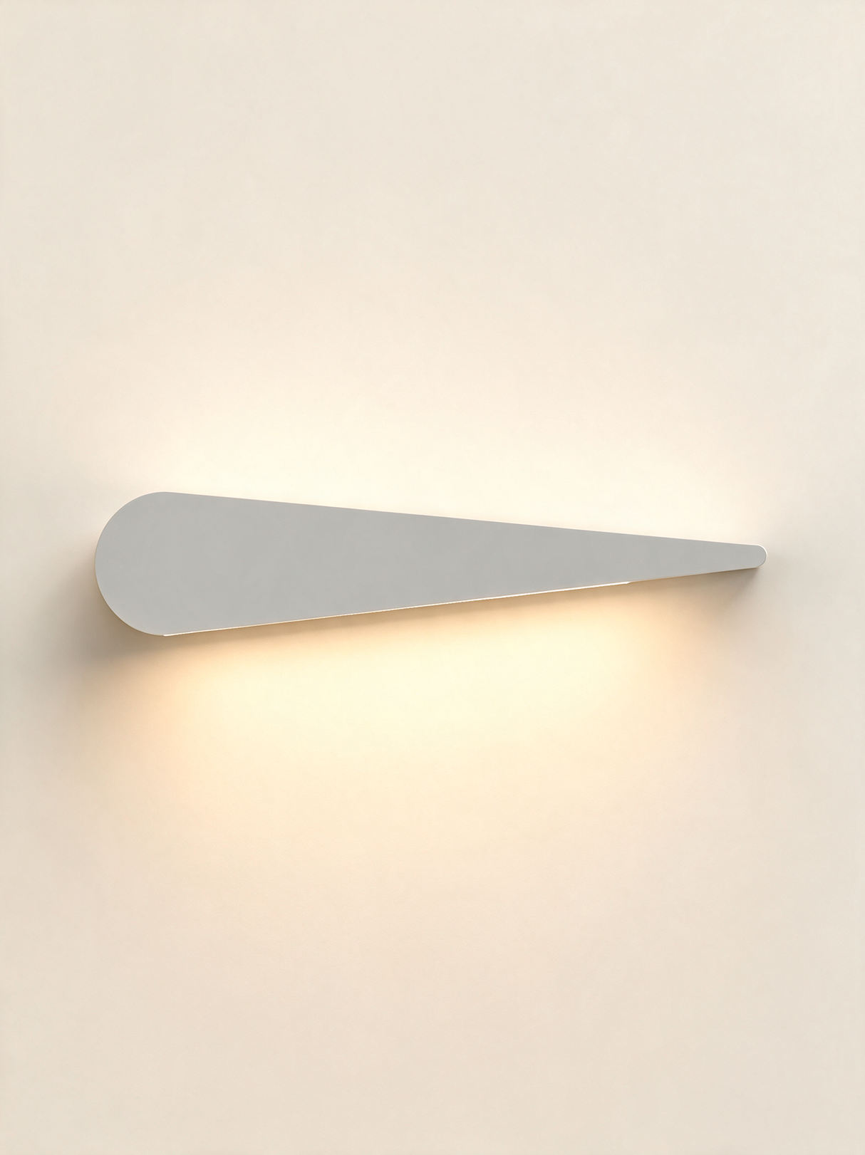 Aurelia Silhouette Wall Sconce - hero product shot (compass, white)