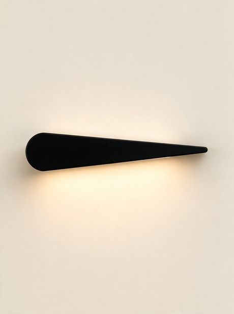 Aurelia Silhouette Wall Sconce - hero product shot (compass, black)