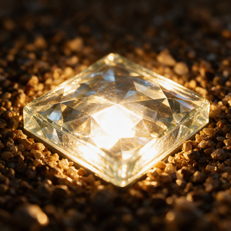 Glacier Solar Paver Light - macro detail shot