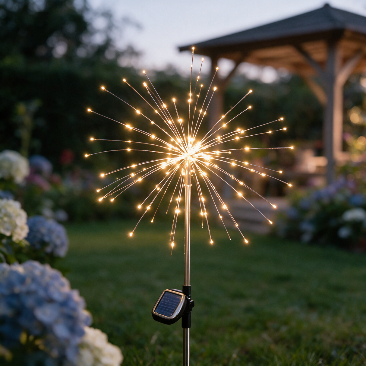 Sparkler Solar Garden Light - macro detail shot