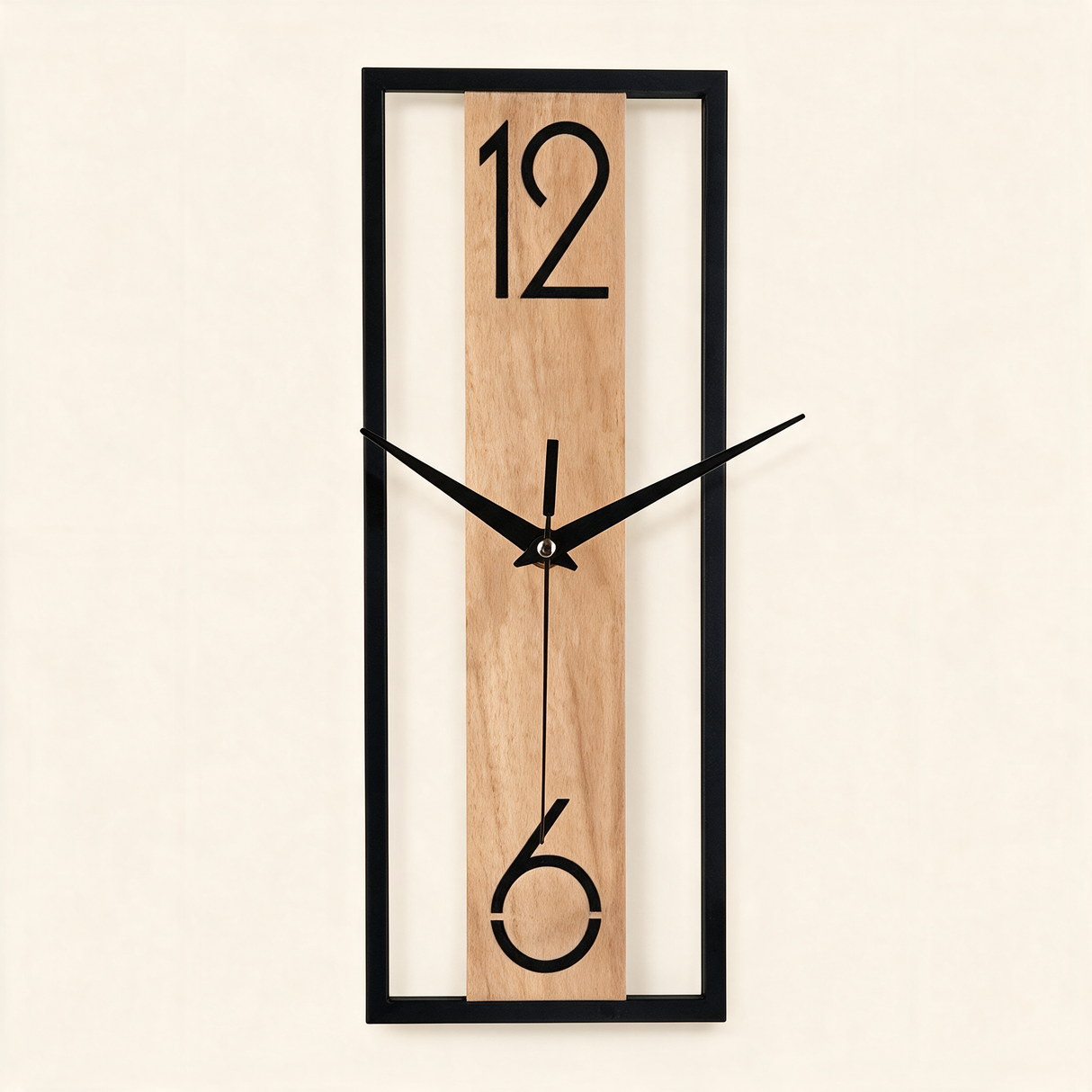 Slate Panel Wall Clock - hero product shot