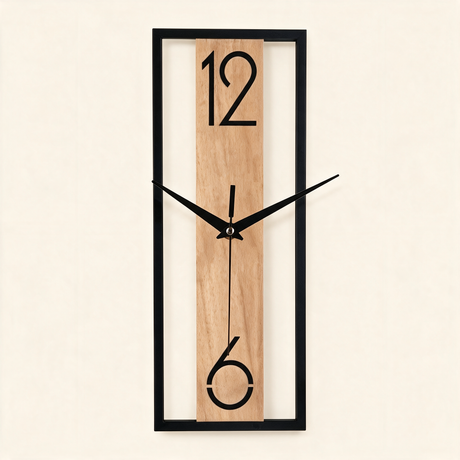 Slate Panel Wall Clock - hero product shot
