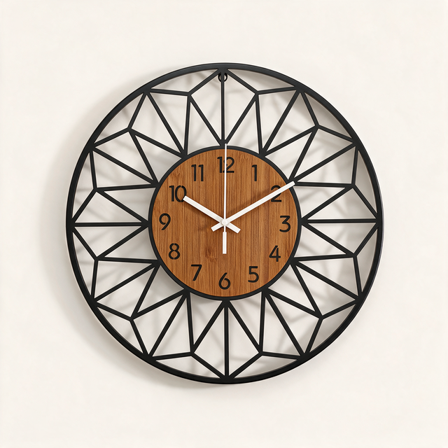 Prism Lattice Wall Clock - hero product shot