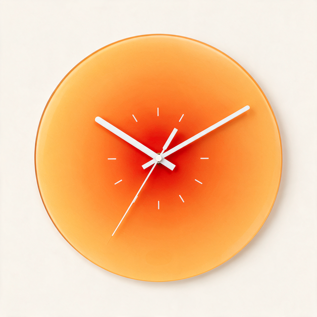 Aurora Gradient Wall Clock - hero product shot