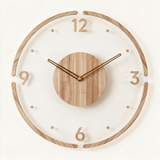 Hollow Minimalist Wall Clock - hero product shot (With Frame)