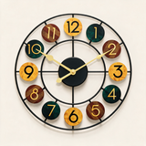 Spoke Wireframe Wall Clock - hero product shot