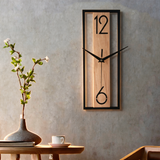 Slate Panel Wall Clock - lifestyle image above side table