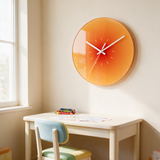 Aurora Gradient Wall Clock - lifestyle image above kids room desk