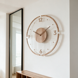 Hollow Minimalist Wall Clock - lifestyle image near doorway