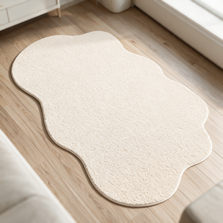 Arden Curve Area Rug - Plain