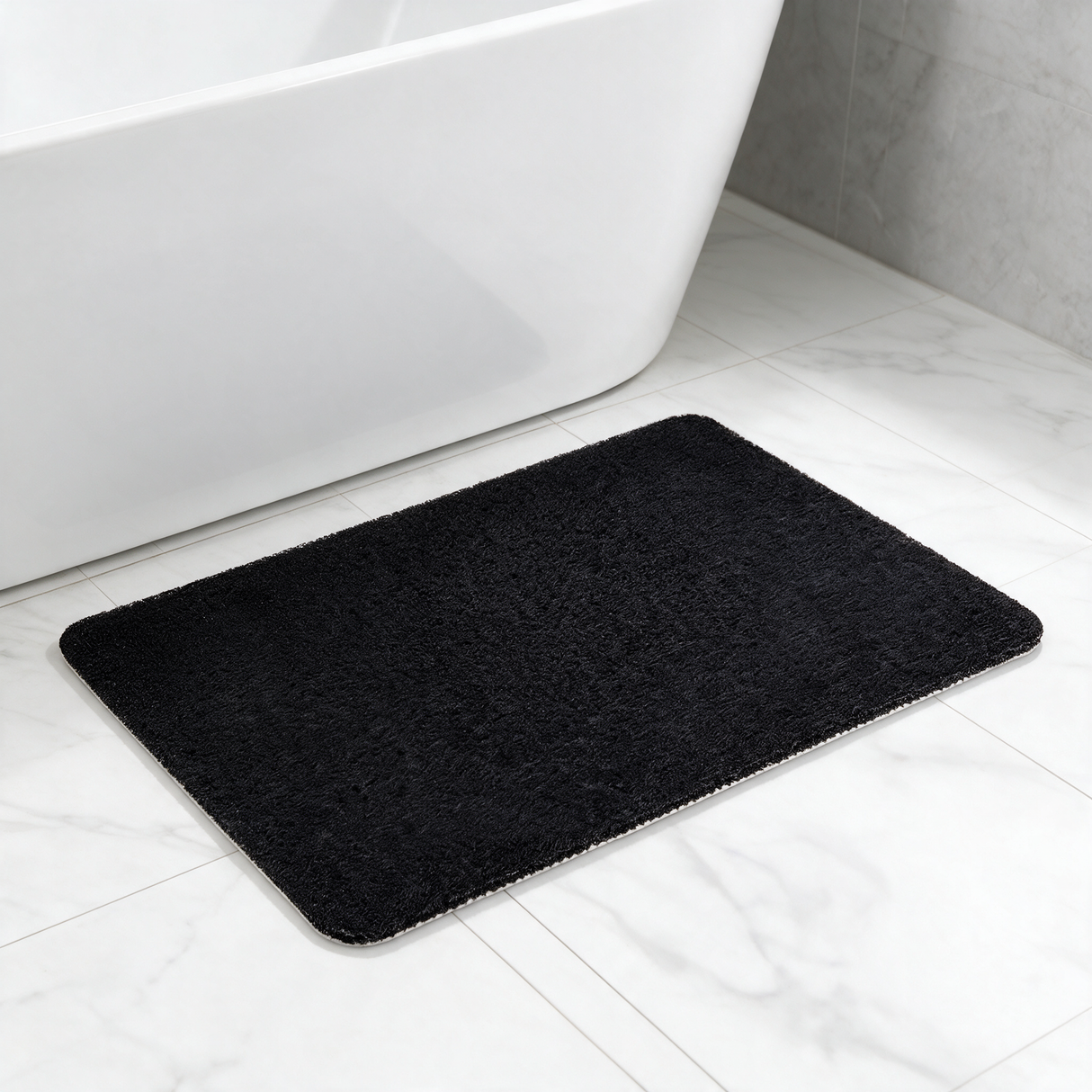 Cushion Comfort Bath Mat - Black