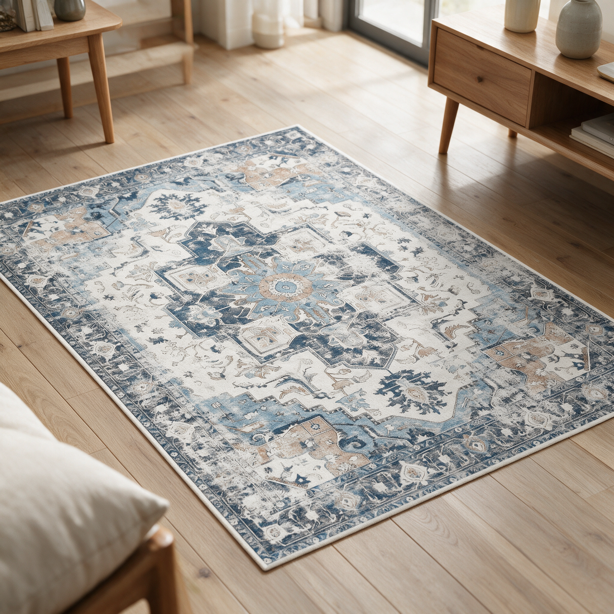 Oxford Medallion Rug - Blue
