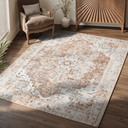 Oxford Medallion Rug - Coral Red