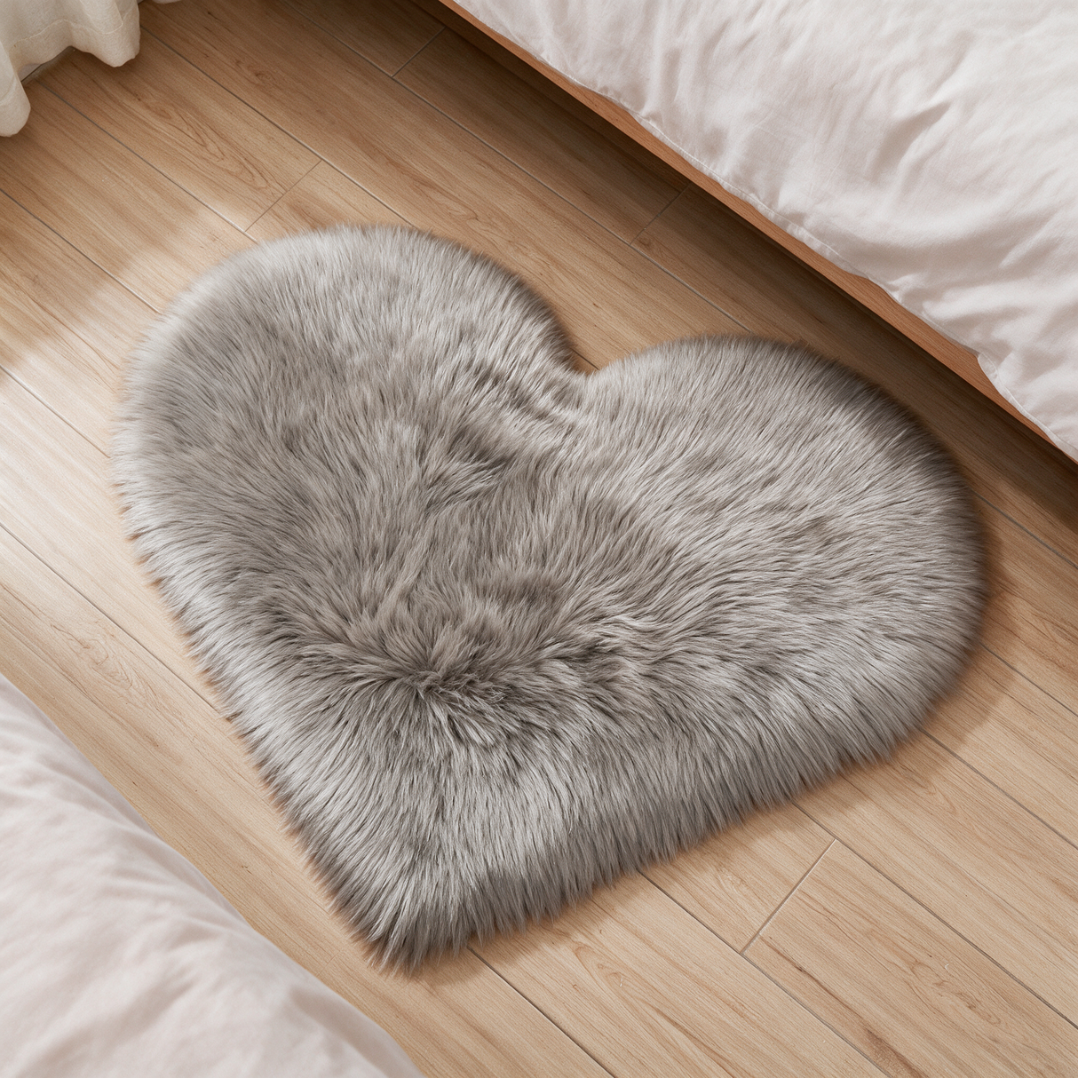 Sweetheart Plush Rug - Grey