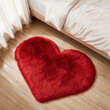 Sweetheart Plush Rug - Red