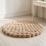 Puff Round Accent Rug - Khaki