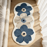 Bloom Floral Area Rug - Blue