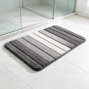 Aura Microfiber Bath Rug - Grey